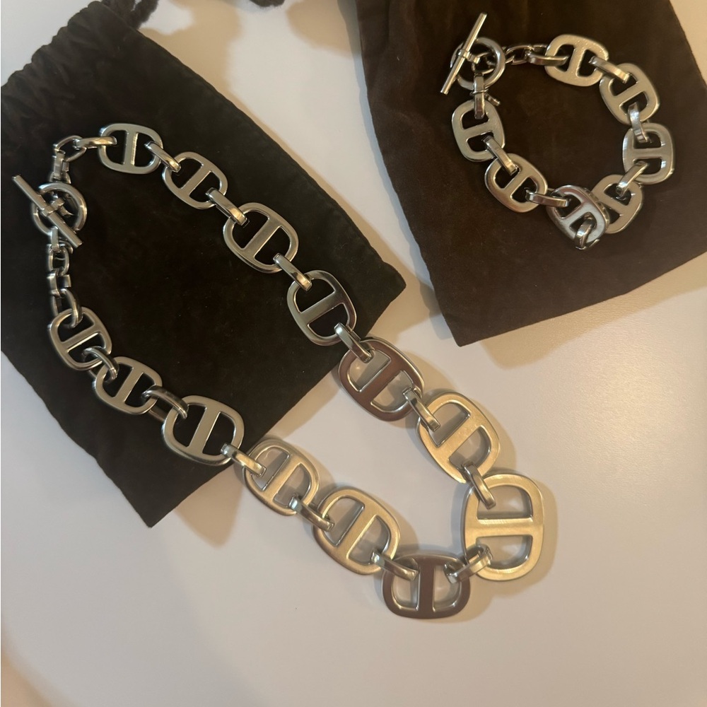 Michael Kors matching necklace and bracelet